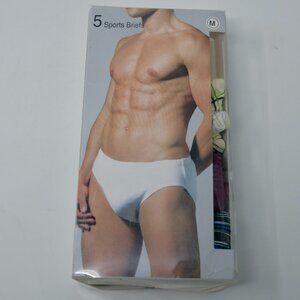 NEW NOS 3 Pairs Pride Mens Vintage Sports Briefs No Flap Double Layered Pouch